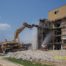 Demolishing old Veterans Administration hospital building
