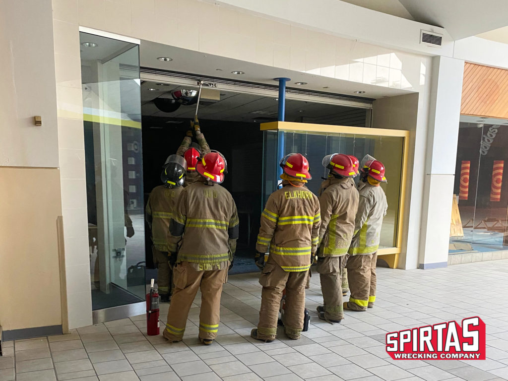 First responder training at Crossroads Mall before demolition Omaha